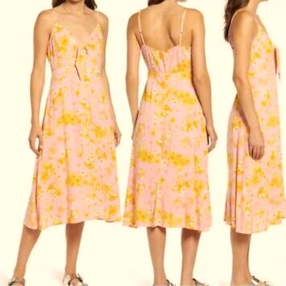 BP Pink Floral Dress Size Medium